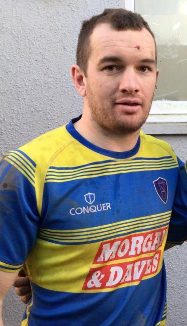 Rhodri Jenkins - points aplenty for Aberaeron centre Rhodri Jenkins - points aplenty for Aberaeron centre